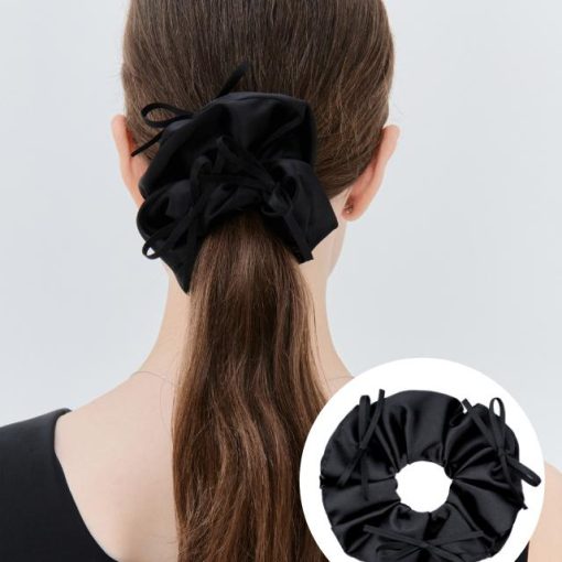 LALA J 새틴 리본 헤어 스크런치 (JALJHS5B4822FABK0)