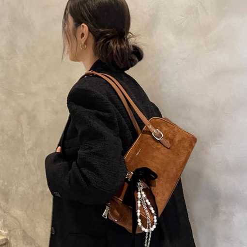 VERO 스웨이드 MD 숄더 BR (JHNEHA4BF931BR260)