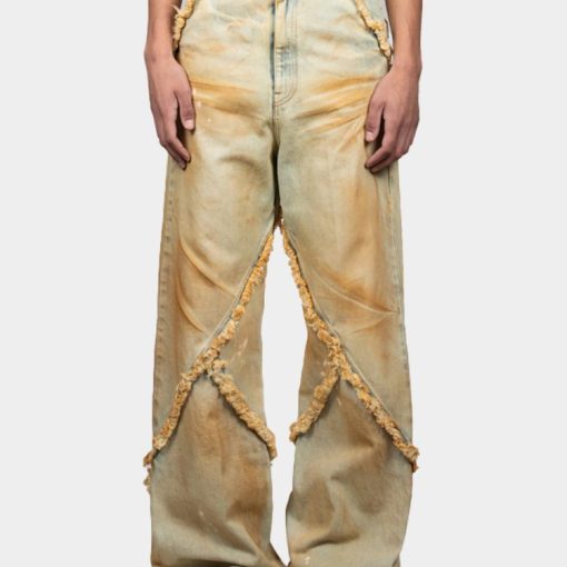 아가일 데님 팬츠 옐로우 더티 SS25 DN 001 B