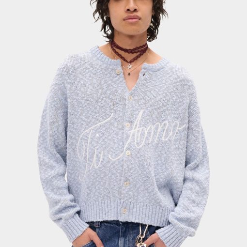 Ti Amo 블루 카디건