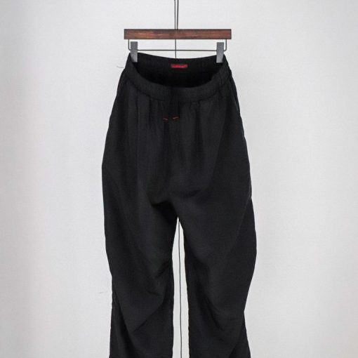 실크 개더 트랙 팬츠